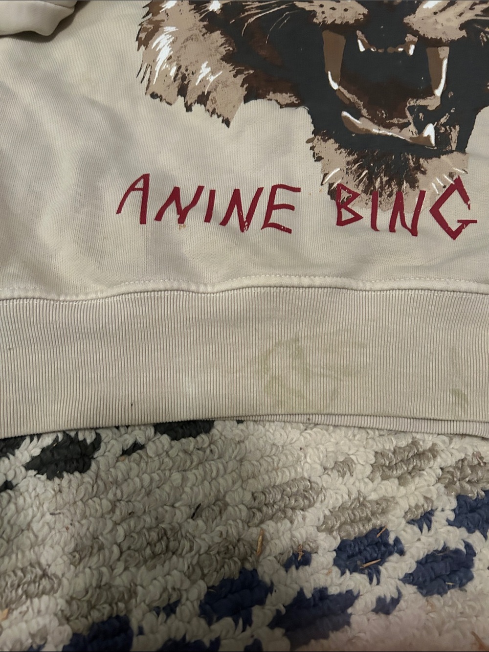 Anine Bing Muse Tiger Sweatshirt - AS IS - size small - Picture 3 of 11
